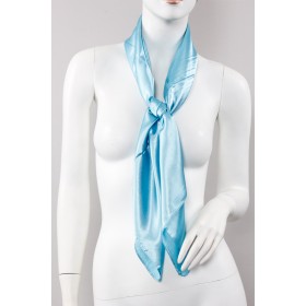 Plain Square Silky Scarf - 12 Colours